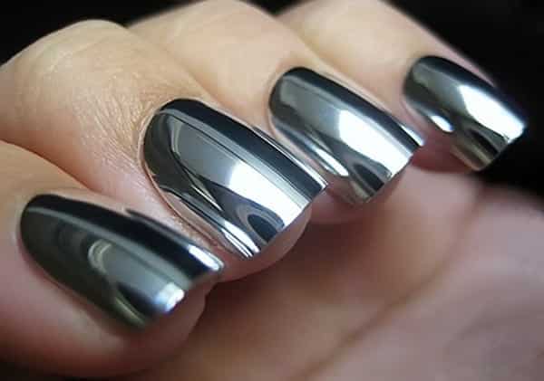 mirror effect nails