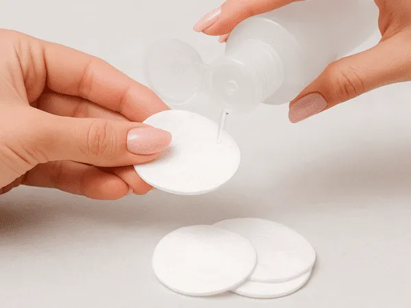 Prepara dischetti con solvente specifico per unghie artificiali