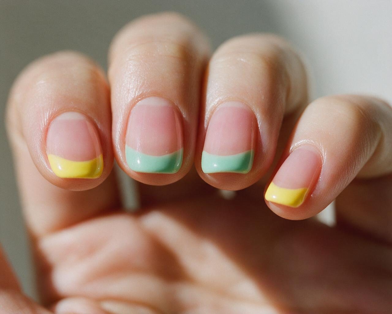 Unghie french colorata: idee, colori e come farla